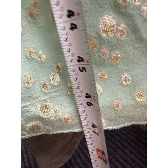 NWT Shoshanna Jennifer Aqua Gold Strapless Maxi A-line Formal SILK Dress sz 4 - Picture 10 of 13